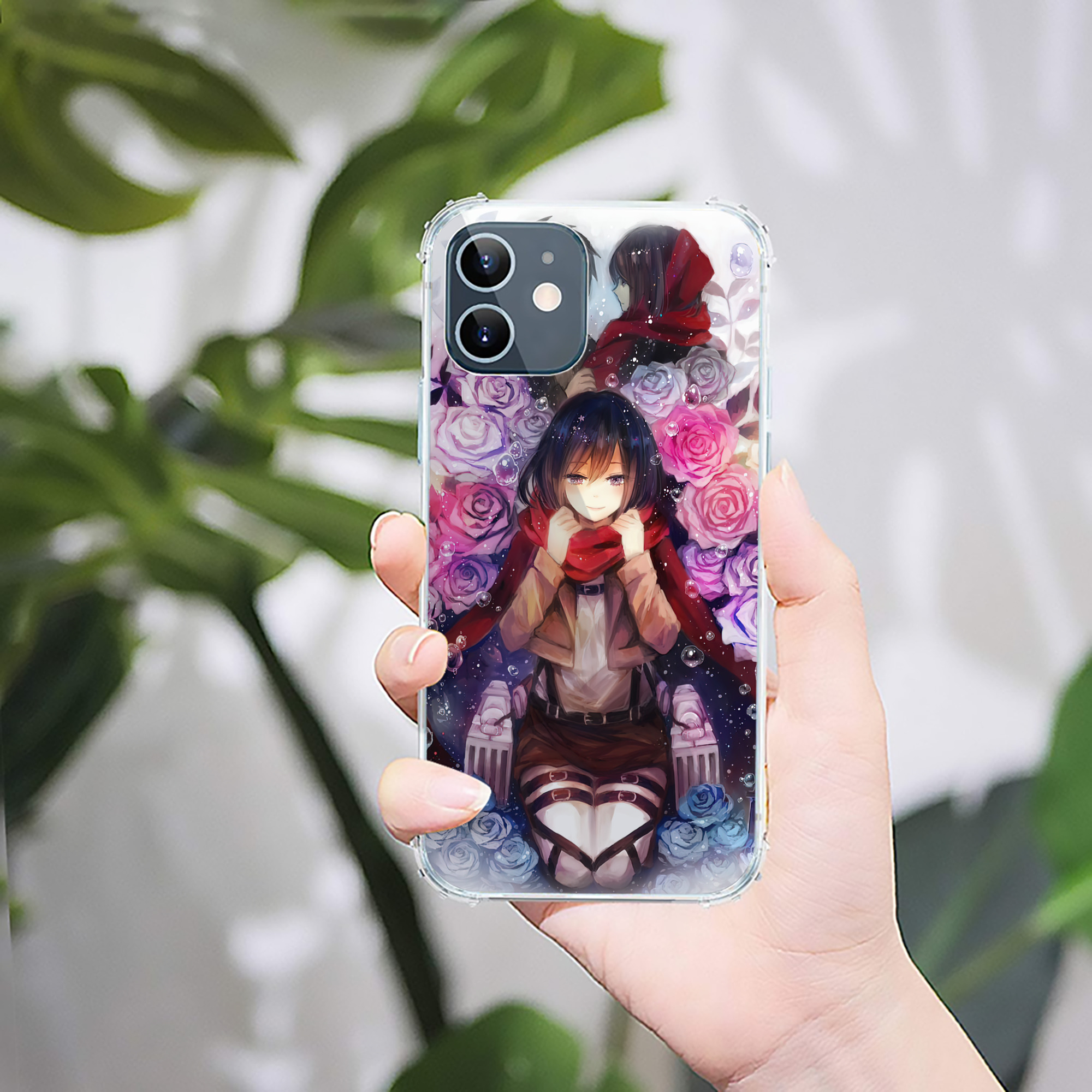 （画像用） 進撃の巨人 Attack on Titan 【iPhone 12シリーズ対応】透明スマホケース（クリアソフトケース）